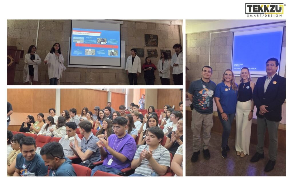 Grupo Tekkzu presente en la exposición de proyectos realizados durante la Semana de Clubes de Ciencia México 2025