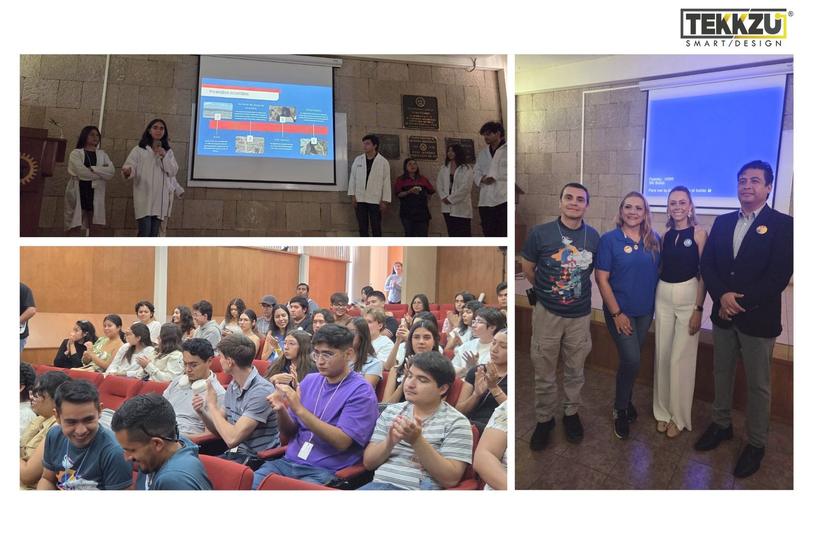 Grupo Tekkzu presente en la exposición de proyectos realizados durante la Semana de Clubes de Ciencia México 2025